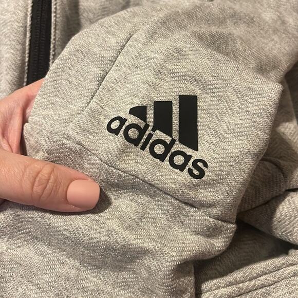 Adidas NHL Nashville Predators Grey Zip Up Hooded Jacket Men's Size Large - Picture 4 of 7